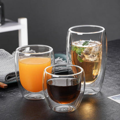 Mugs en Verre Double Paroi Élégance et Isolation Thermique Exceptionnelle