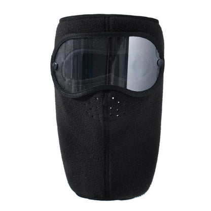 Protection Faciale en Polaire Anti-Buée avec Lunettes Amovibles