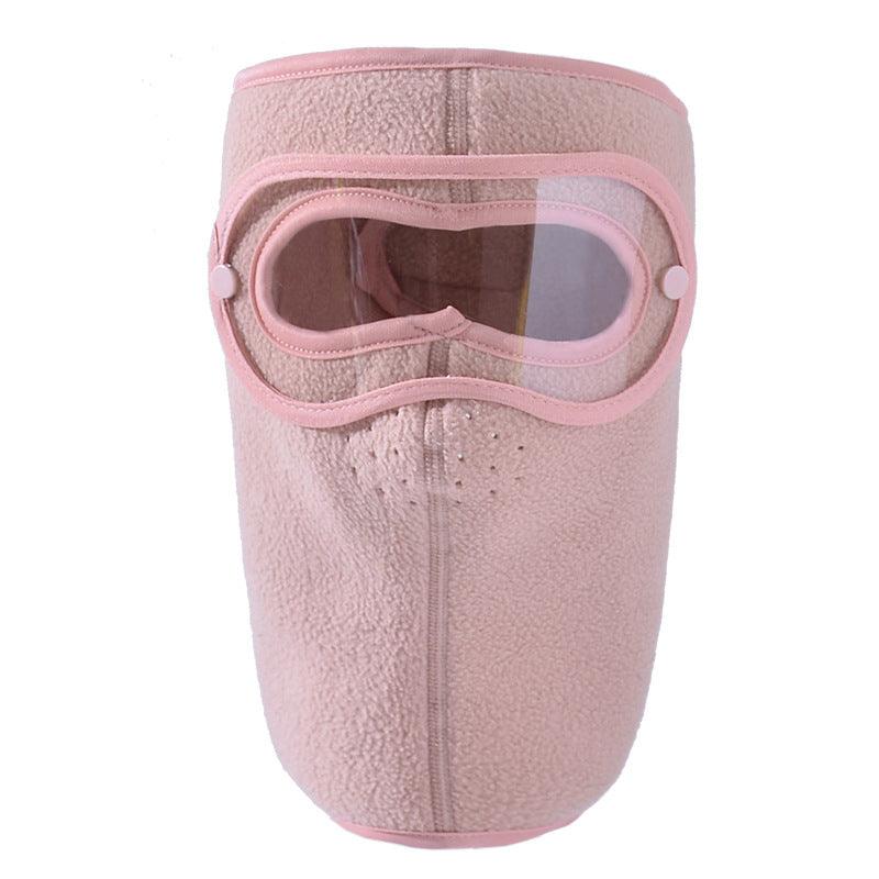 Protection Faciale en Polaire Anti-Buée avec Lunettes Amovibles