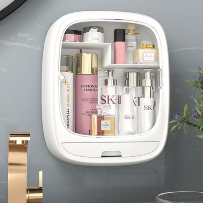 Étagère Murale Cosmétique  : Organisation Chic pour Votre Salle de Bain