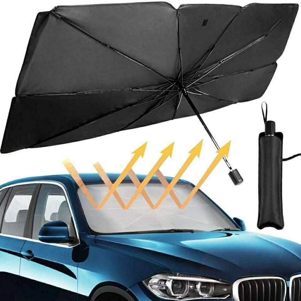 Parasol Pliable Voiture Élégance, Fraîcheur, et Protection UV en un Seul Geste.