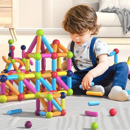 Magnetic Building Sticks Blocks Toys Educational Fun for Kids