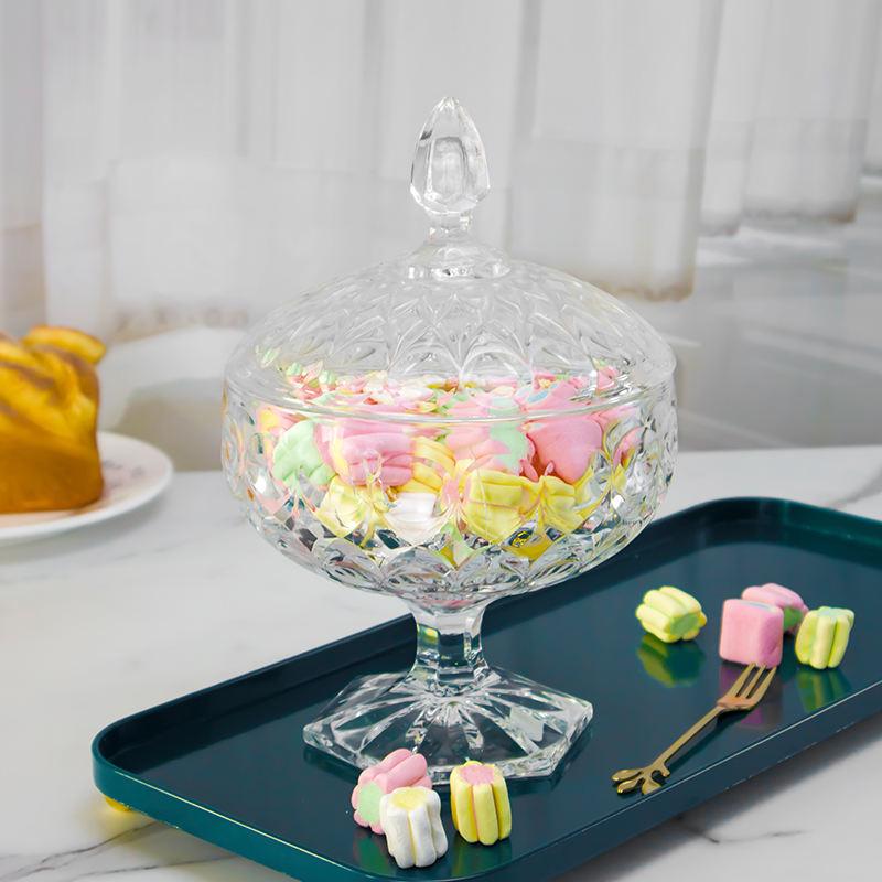 Pot de Rangement en Cristal pour Chocolats et Bonbons