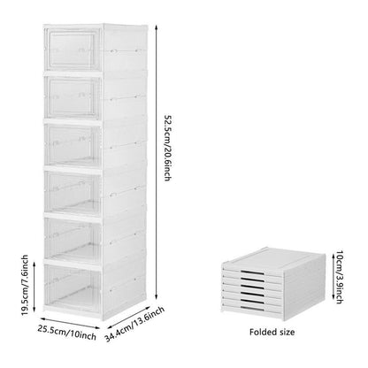 Étagère à Chaussures Pliable à Six Étages : Organisation Pratique pour Vos Chaussures, Espace Optimisé