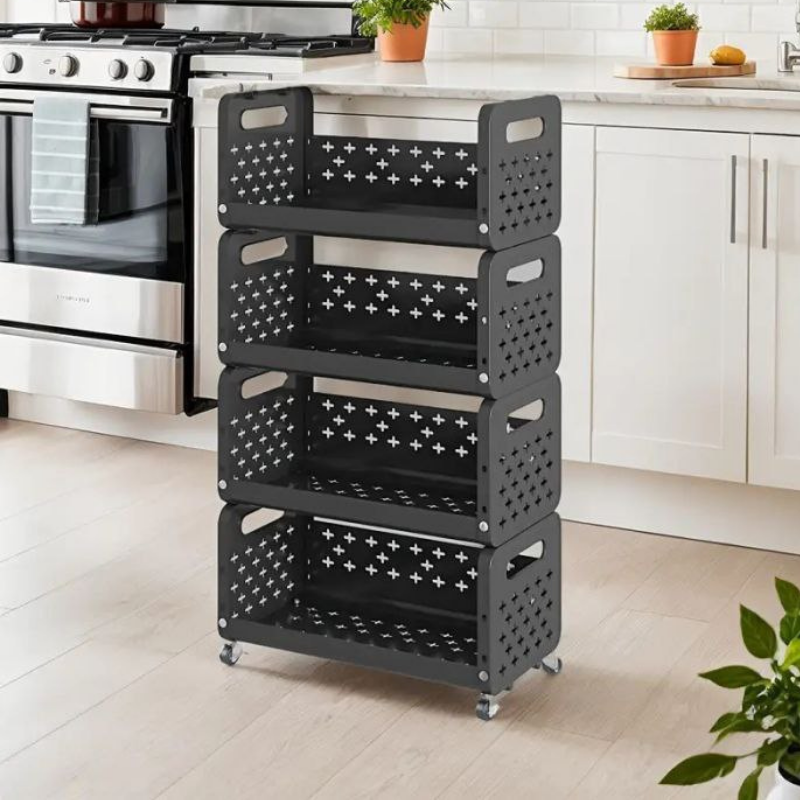 WAMI Étagère à Roulettes 5 Niveaux – Gain de Place Optimal