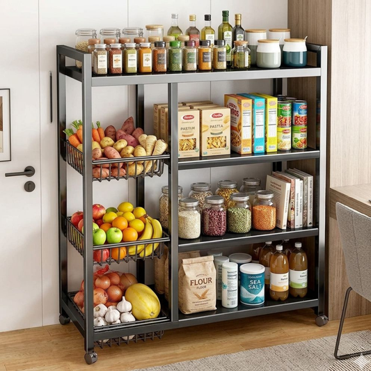 WAMI Étagère de Cuisine Mobile avec Roulettes