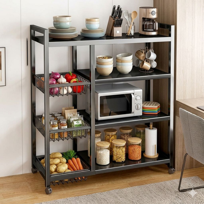 WAMI Étagère de Cuisine Mobile avec Roulettes