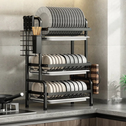 WAMI Égouttoir à Vaisselle Multifonction – Étagère de Cuisine Gain de Place