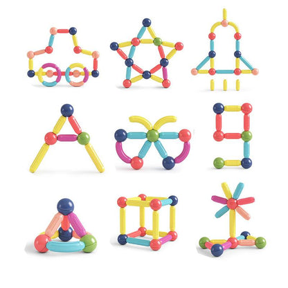 Magnetic Building Sticks Blocks Toys Educational Fun for Kids