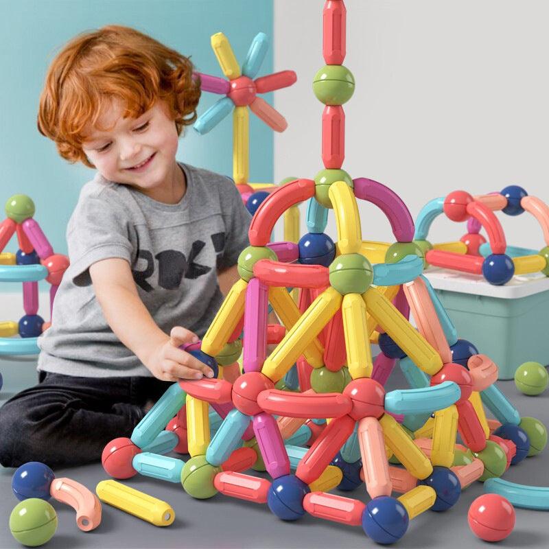 Magnetic Building Sticks Blocks Toys Educational Fun for Kids