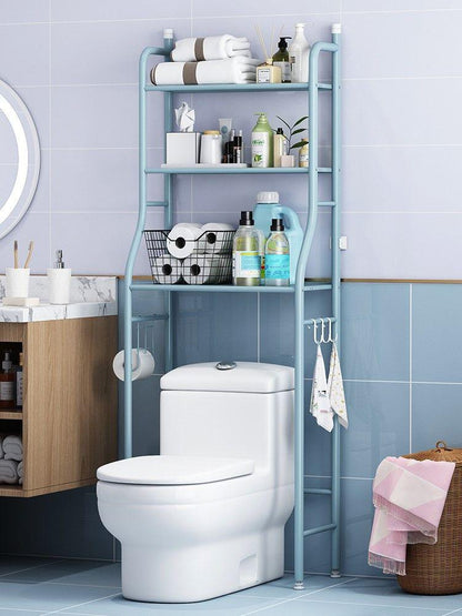 Unité de Rangement au-dessus des Toilettes avec Étagère Réglable et Barre Pivotante pour Serviettes : Praticité et Élégance