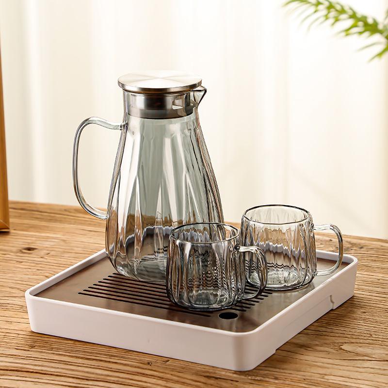 Carafe en Verre Moderne avec 7 pièces - Élégance et Capacité pour vos Rafraîchissements