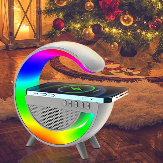 Lampe enceinte Bluetooth avec chargeur sans fil