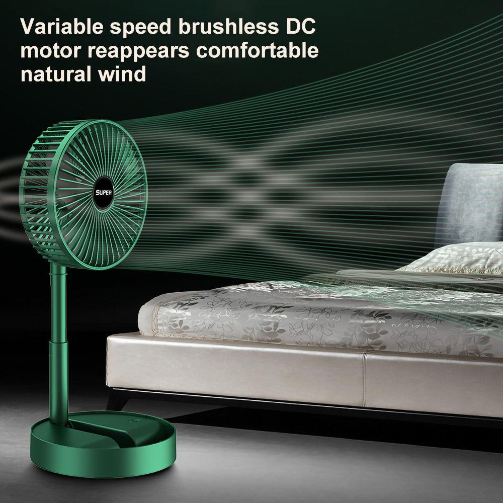 Ventilateur Électrique Pliable avec Support Téléphone