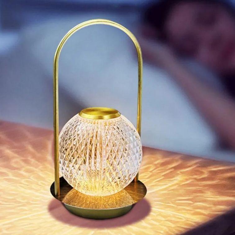 Lampe USB Tactile Acrylique Transparent Design Moderne