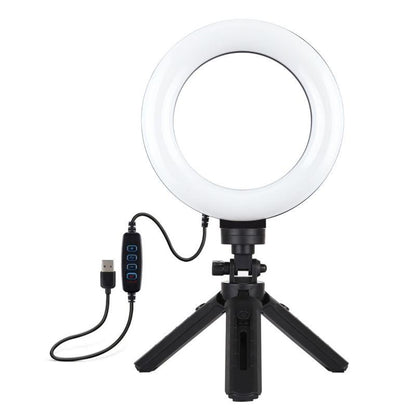 Lampe Anneau LED avec Trépied et Commande USB