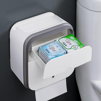 Distributeur de Papier Toilette Multifonctionnel avec Rangement