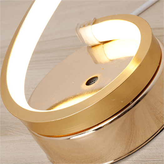 Lampe de Table en Spirale Minimaliste Moderne : Élégance Lumineuse pour Votre Espace