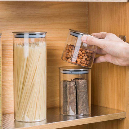 Bocaux de Rangement en Verre Transparent Élégance et Fonctionnalité pour une Cuisine Organisée