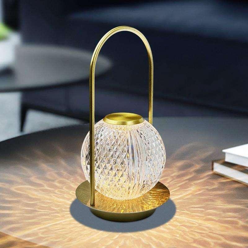 Lampe USB Tactile Acrylique Transparent Design Moderne