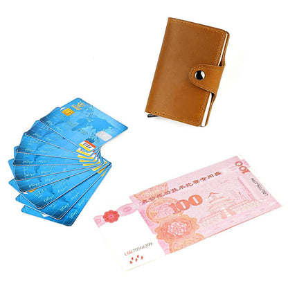 Porte-cartes et billets RFID en cuir