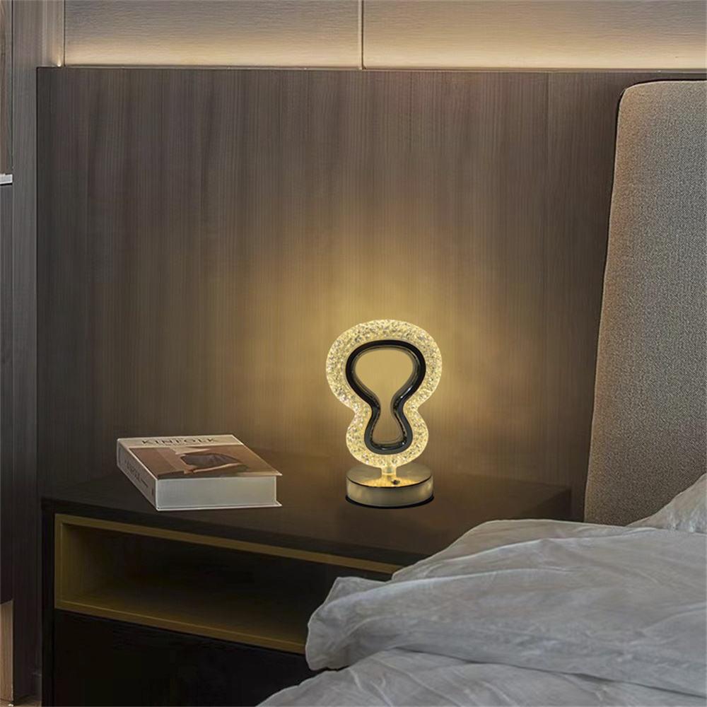 Lampe Moderne en Cristal avec Contrôle Tactile  Éclairez Votre Espace avec Élégance