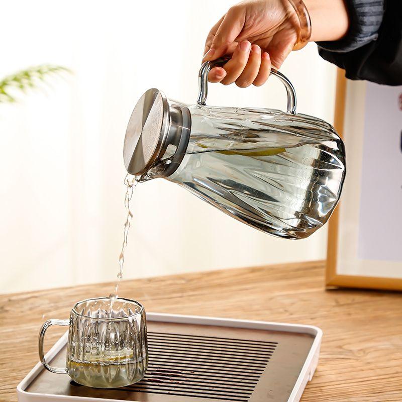 Carafe en Verre Moderne avec 7 pièces - Élégance et Capacité pour vos Rafraîchissements