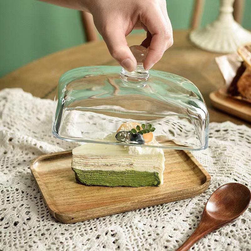 Plateau à Gâteau en Bois Présentez avec Élégance