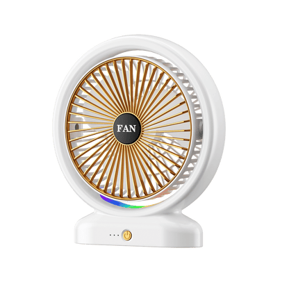 Ventilateur de Bureau Compact avec Lumière LED