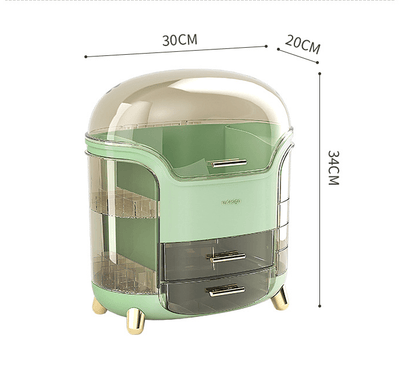 Boîte de Rangement Cosmétique Grande Capacité : Organisateur Élégant pour Salle de Bain