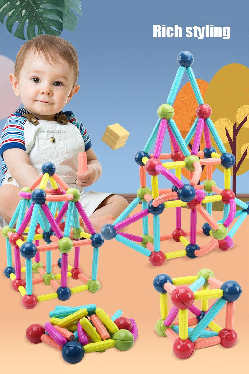 Magnetic Building Sticks Blocks Toys Educational Fun for Kids