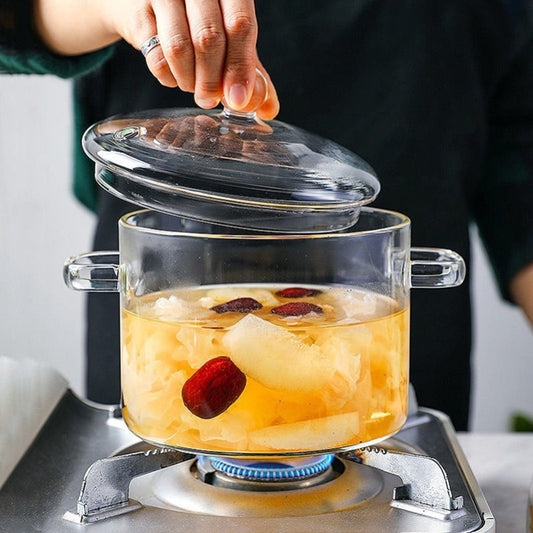 Cocotte en Verre pour la Cuisine Élégance Transparente et Performance Exceptionnelle