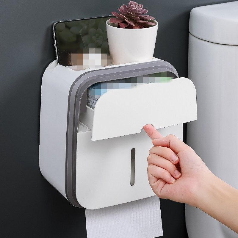 Distributeur de Papier Toilette Multifonctionnel avec Rangement