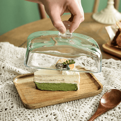 Plateau à Gâteau en Bois Présentez avec Élégance