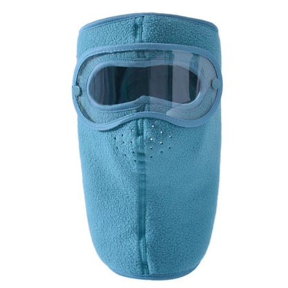 Protection Faciale en Polaire Anti-Buée avec Lunettes Amovibles