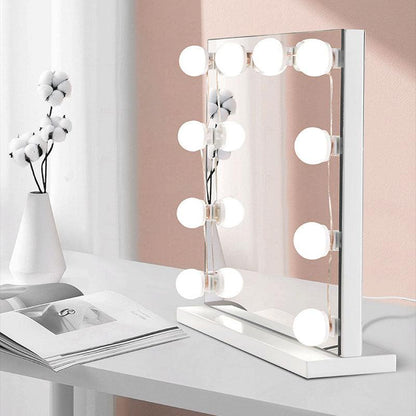 Éclairage LED pour Miroir Hollywood, Lampe de Maquillage à 10 LED