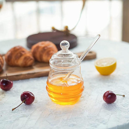 Pot de Verre pour Miel Élégance au Service de Vos Saveurs