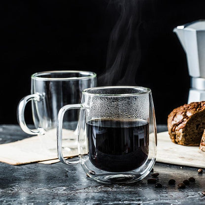 Tasse en Verre Borosilicaté à Double Paroi,