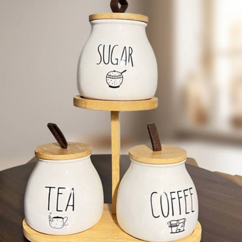Ensemble de Bocaux de Rangement Polyvalents – Style Moderne