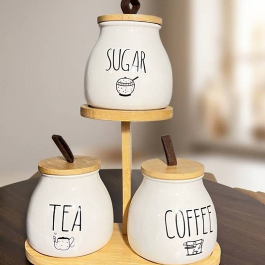 Ensemble de Bocaux de Rangement Polyvalents – Style Moderne