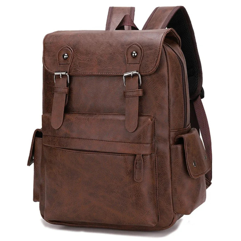 Sac à Dos Homme Élégant en Simili Cuir — Inspiration Vintage