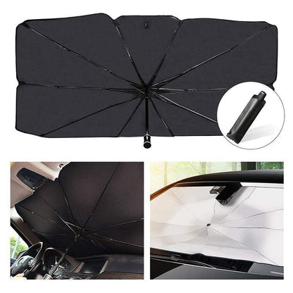 Parasol Pliable Voiture Élégance, Fraîcheur, et Protection UV en un Seul Geste.