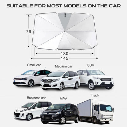 Parasol Pliable Voiture Élégance, Fraîcheur, et Protection UV en un Seul Geste.