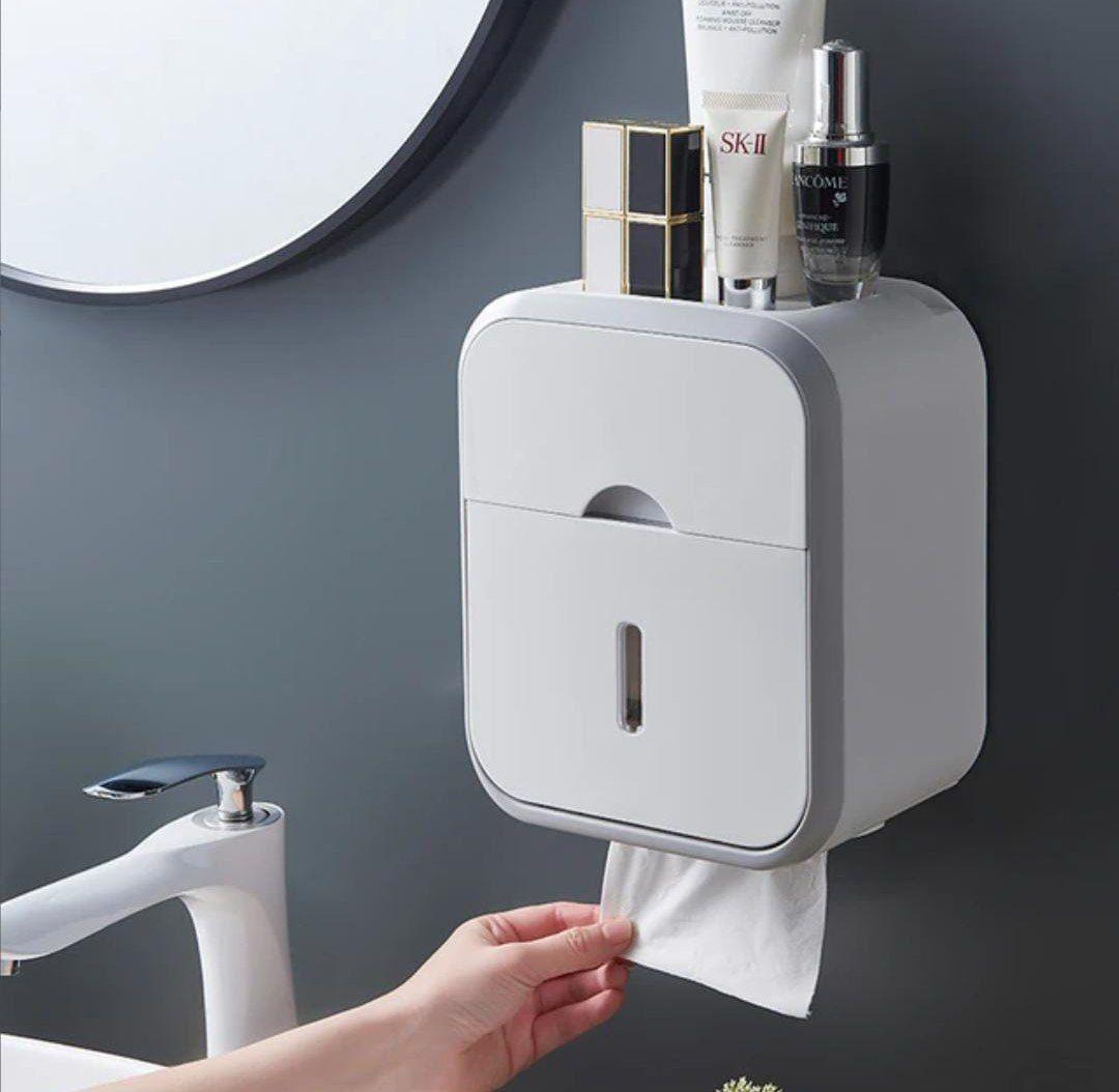 Distributeur de Papier Toilette Multifonctionnel avec Rangement