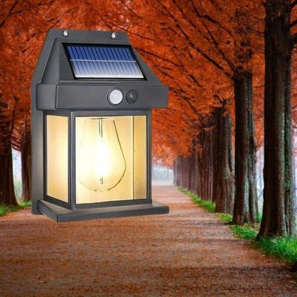 Lampe murale solaire extérieure étanche IP65 recommandée avec fonction de gradation tungstène