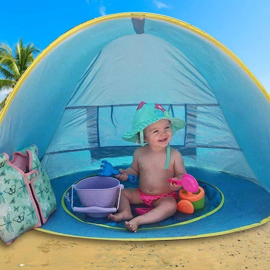 Tente de Plage Pop-Up pour Bébé avec Piscine Intégrée