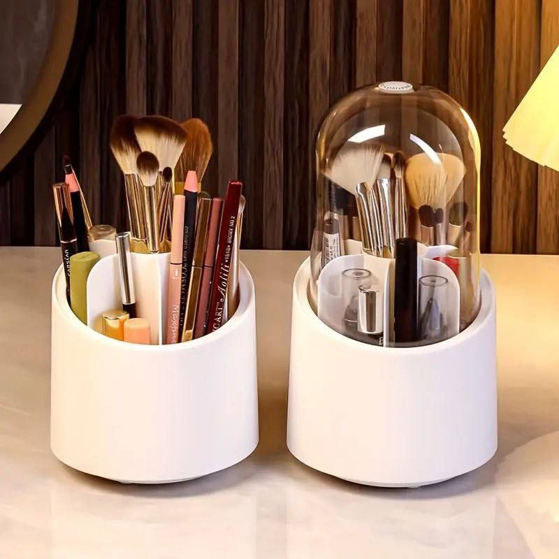 Boîte de Rangement pour Pinceaux de Maquillage Rotative