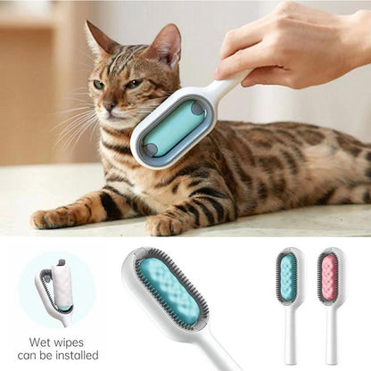 Brosse avec Eau pour Poils d'Animaux - Pack de 2, Pratique et Efficace.