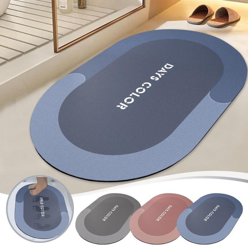 Tapis de Bain  Antidérapant, Séchage Rapide, et Élégance Assortie pour une Maison Chic et Confortable.